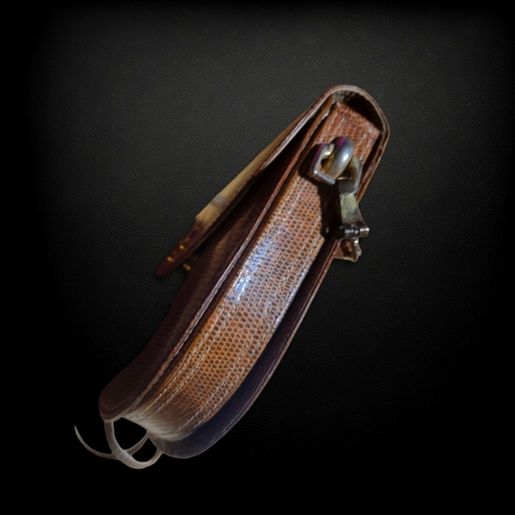 **RARE** D. BREV Lizard Skin crossbody - Picture 3 of 6